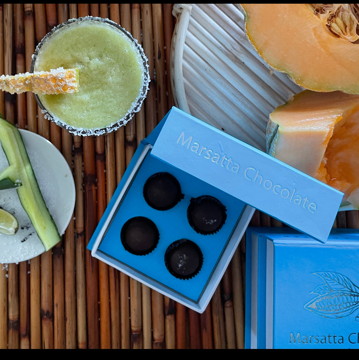 "Summer Margarita" - Crisp Cucumber and Melon (4 Piece)
