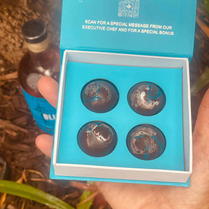 "20th Anniversary" - Baby Blue Whiskey Infused Bonbon