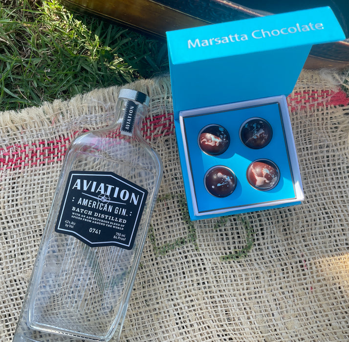 "Marsatta's 19th Birthday" - Aviator Gin Infused Bonbon (4 Piece)